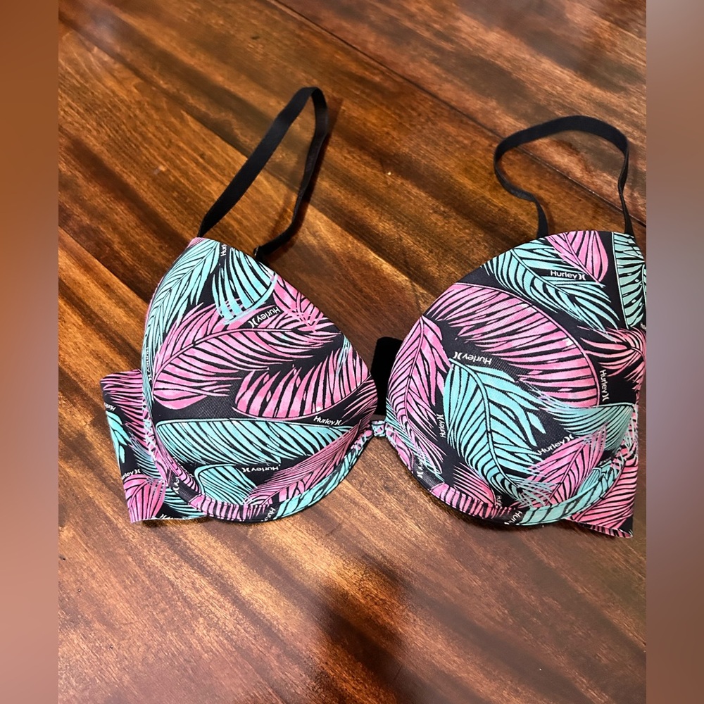 Hurley Tropical Leaf Bra 38C